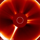 Latest LASCO C2 image of the Sun