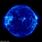 Click for time-lapse image of the sun